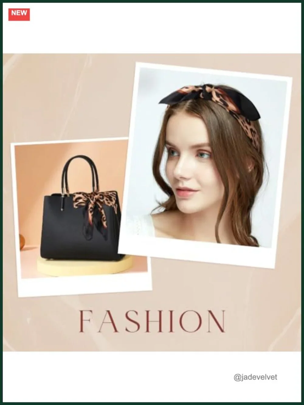 Leopard Print Square Scarf, Silk Touch Polyester, Versatile Hair Scarf & Bag